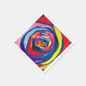 Serviette En Papier pop art rose Abstrait (Coin)