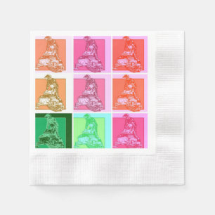 Serviette En Papier Pop Art Snowmobile