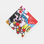 Serviette En Papier Pop Art Valentine (Coin)