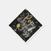 Serviette En Papier POP CLINK FIZZ Champagne Bubbles Fête (Coin)