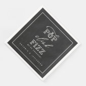 Serviette En Papier Pop clink fizz fiz fidélité serviettes (Coin)