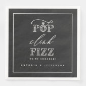 Serviette En Papier Pop clink fizz fiz fidélité serviettes (Devant)