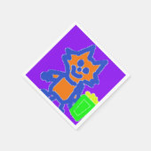 Serviette En Papier Pop-corn Papier Anime (Coin)