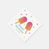 Serviette En Papier Pop de glace Pastel pour enfants Napkin (Coin)