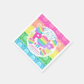 Serviette En Papier Pop It Anniversaire Fille personnalisée (Coin)