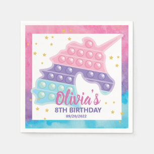 Serviette En Papier Pop It Fidget fête d'anniversaire