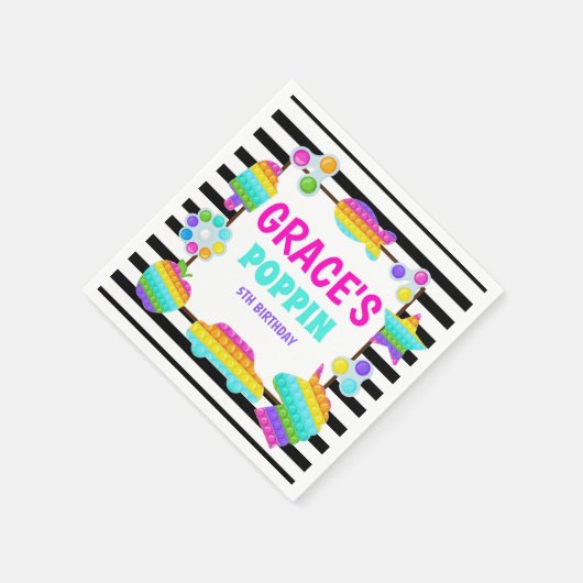 Serviette En Papier Pop it Fidget Napkin (Coin)