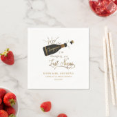 Serviette En Papier Pop le champagne je change mon nom de famille ! (En situation)