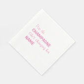 Serviette En Papier Pop le champagne nuptiale serviettes de cocktail - (Coin)