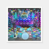 Serviette En Papier POP STAR PARTY Anniversaire Danse musicale (Devant)