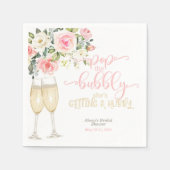 Serviette En Papier Pop the Bubbly She's Getting a Hubby (Devant)
