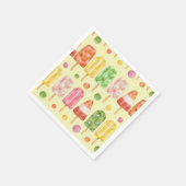 Serviette En Papier Popcicules de fruits (Coin)
