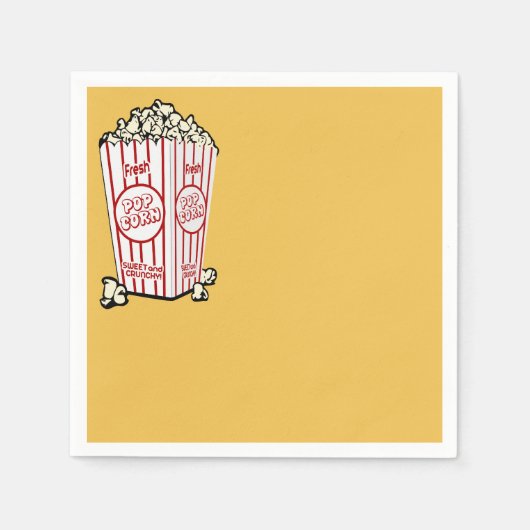 Serviette En Papier Popcorn frais (Devant)