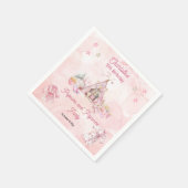 Serviette En Papier Popcorn rose et Pyjamas Swood fête d'anniversaire (Coin)