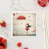 Serviette En Papier Poppies (En situation)