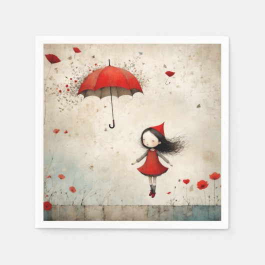 Serviette En Papier Poppies (Devant)