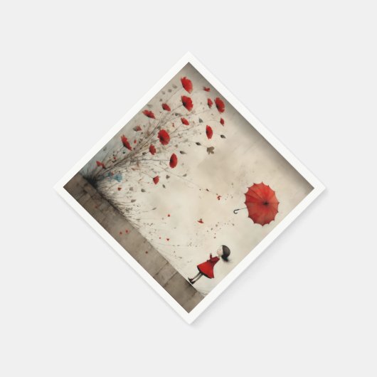 Serviette En Papier Poppies (Coin)