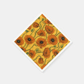 Serviette En Papier Poppies orange (Coin)