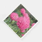 Serviette En Papier Poppies Pom Pom Rose (Coin)