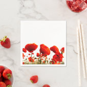 Serviette En Papier Poppies rouges (En situation)