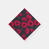 Serviette En Papier Poppies rouges (Coin)