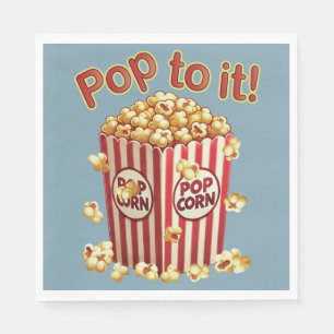 Serviette En Papier Poppin' avec Style - "Pop to it!"