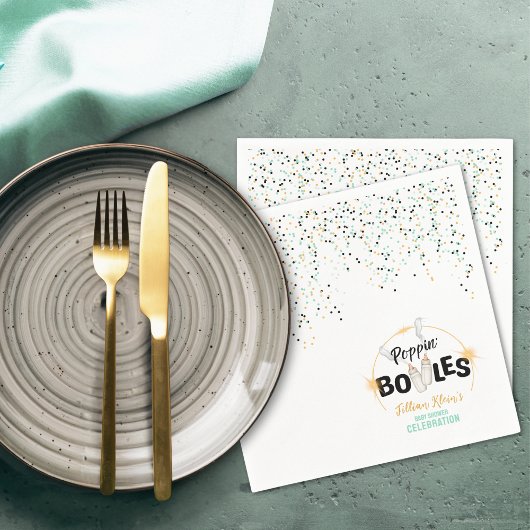 Serviette En Papier Poppin' Bottles Baby Shower