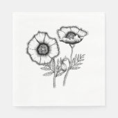 Serviette En Papier Poppy (Devant)