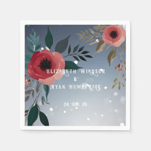 Serviette En Papier Poppy of Love" Collection Faire-part de mariage