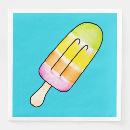 Serviette En Papier Popsicle (Devant)