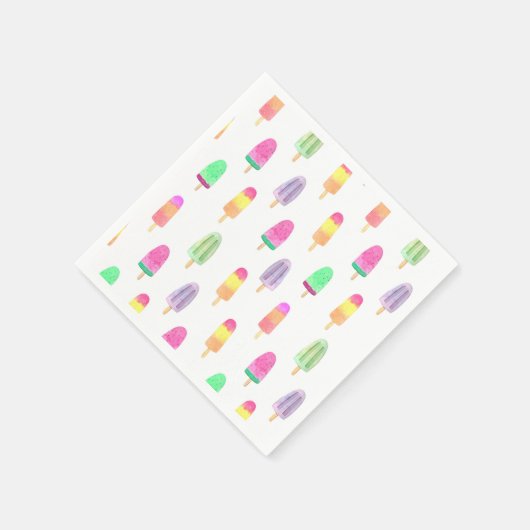 Serviette En Papier Popsicle de crème glacée (Coin)