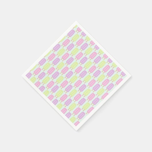 Serviette En Papier Popsicle fête d'anniversaire (Coin)