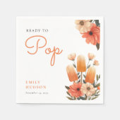 Serviette En Papier Popsicle Prêt à Pop Baby shower (Devant)