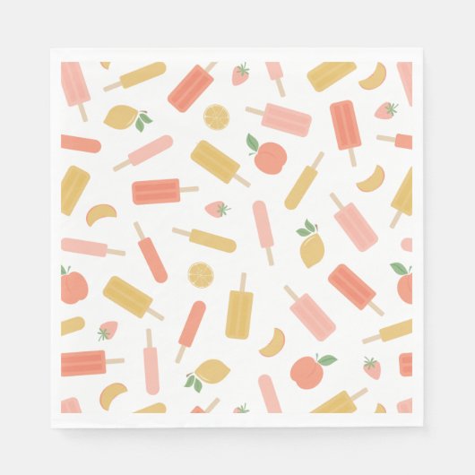 Serviette En Papier Popsicles (Devant)