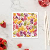Serviette En Papier Popsicles de fruits congelés Abstrait (En situation)