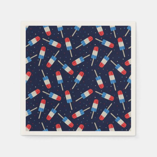 Serviette En Papier Popsicles la nuit (Devant)