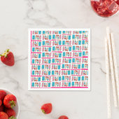Serviette En Papier Popsicles Napkin (En situation)