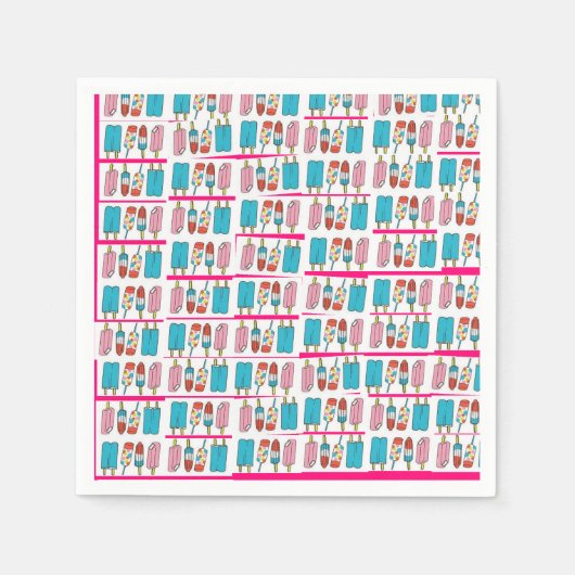 Serviette En Papier Popsicles Napkin (Devant)