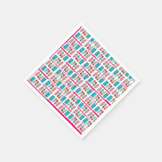 Serviette En Papier Popsicles Napkin (Coin)
