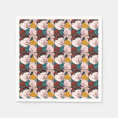 Serviette En Papier Porcs Avec Motif Casquette (Devant)