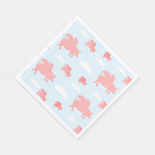 Serviette En Papier Porcs volants lunaires (Coin)