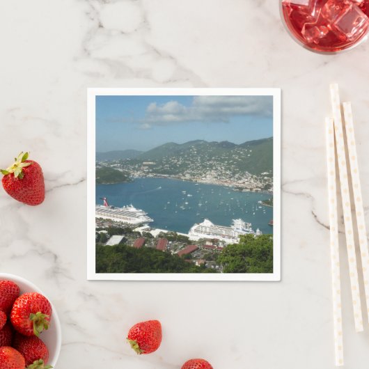 Serviette En Papier Port à St. Thomas Îles Vierges américaines (En situation)