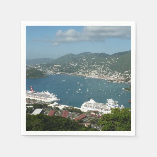 Serviette En Papier Port à St. Thomas Îles Vierges américaines (Devant)