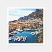 Serviette En Papier Port de Monaco (Devant)