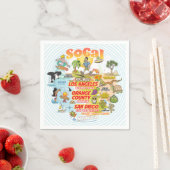 Serviette En Papier Port maritime de SoCal (En situation)