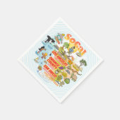 Serviette En Papier Port maritime de SoCal (Coin)