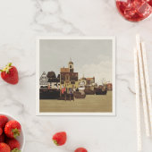 Serviette En Papier Port médiéval (En situation)