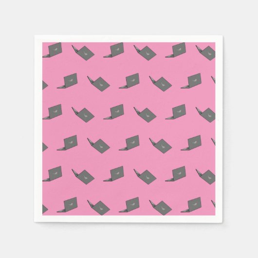 Serviette En Papier Portable gris avec logo d'oiseau (Devant)