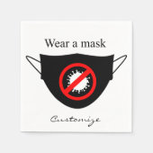 Serviette En Papier Porter un masque Thunder_Cove (Devant)