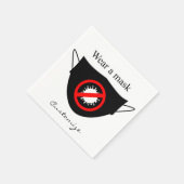 Serviette En Papier Porter un masque Thunder_Cove (Coin)